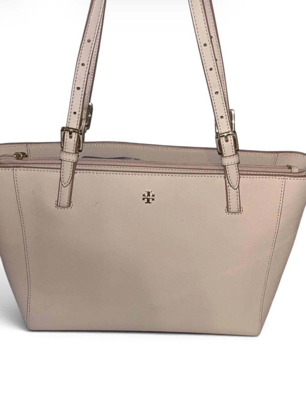 TORY BURCH POWDER PINK MEDIUM YORK BUCKEL TOTE - Picture 7 of 16
